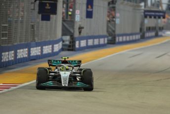 World © Octane Photographic Ltd. Formula 1 – Singapore Grand Prix - Marina Bay, Singapore. Friday 30th September 2022. Practice 1. Mercedes-AMG Petronas F1 Team F1 W13 - Lewis Hamilton.