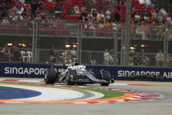 World © Octane Photographic Ltd. Formula 1 – Singapore Grand Prix - Marina Bay, Singapore. Friday 30th September 2022. Practice 1. Scuderia AlphaTauri AT03 - Pierre Gasly.