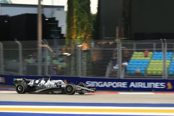 World © Octane Photographic Ltd. Formula 1 – Singapore Grand Prix - Marina Bay, Singapore. Friday 30th September 2022. Practice 1. Scuderia AlphaTauri AT03 - Pierre Gasly.