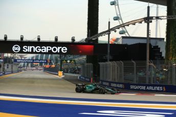 World © Octane Photographic Ltd. Formula 1 – Singapore Grand Prix - Marina Bay, Singapore. Friday 30th September 2022. Practice 1. Aston Martin Aramco Cognizant F1 Team AMR22 - Sebastian Vettel.