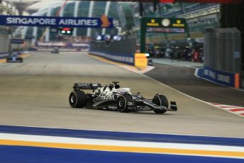 World © Octane Photographic Ltd. Formula 1 – Singapore Grand Prix - Marina Bay, Singapore. Friday 30th September 2022. Practice 1. Scuderia AlphaTauri AT03 - Pierre Gasly.