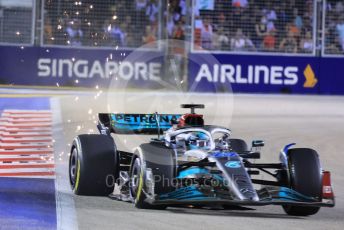World © Octane Photographic Ltd. Formula 1 – Singapore Grand Prix - Marina Bay, Singapore. Friday 30th September 2022. Practice 2. Mercedes-AMG Petronas F1 Team F1 W13 - George Russell.