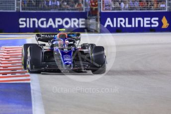 World © Octane Photographic Ltd. Formula 1 – Singapore Grand Prix - Marina Bay, Singapore. Friday 30th September 2022. Practice 2. Williams Racing FW44 - Nicholas Latifi.