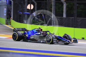 World © Octane Photographic Ltd. Formula 1 – Singapore Grand Prix - Marina Bay, Singapore. Friday 30th September 2022. Practice 2. Williams Racing FW44 - Nicholas Latifi.
