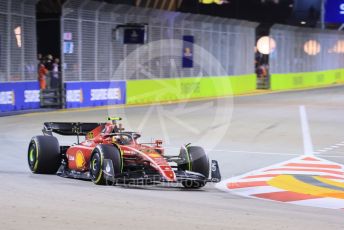 World © Octane Photographic Ltd. Formula 1 – Singapore Grand Prix - Marina Bay, Singapore. Friday 30th September 2022. Practice 2. Scuderia Ferrari F1-75 - Carlos Sainz.