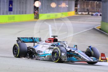 World © Octane Photographic Ltd. Formula 1 – Singapore Grand Prix - Marina Bay, Singapore. Friday 30th September 2022. Practice 2. Mercedes-AMG Petronas F1 Team F1 W13 - George Russell.
