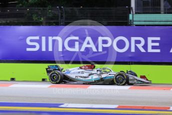 World © Octane Photographic Ltd. Formula 1 – Singapore Grand Prix - Marina Bay, Singapore. Friday 30th September 2022. Practice 2. Mercedes-AMG Petronas F1 Team F1 W13 - George Russell.