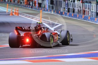 World © Octane Photographic Ltd. Formula 1 – Singapore Grand Prix - Marina Bay, Singapore. Friday 30th September 2022. Practice 2. Scuderia Ferrari F1-75 - Carlos Sainz.