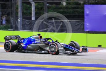 World © Octane Photographic Ltd. Formula 1 – Singapore Grand Prix - Marina Bay, Singapore. Friday 30th September 2022. Practice 2.  Williams Racing FW44 - Alex Albon.