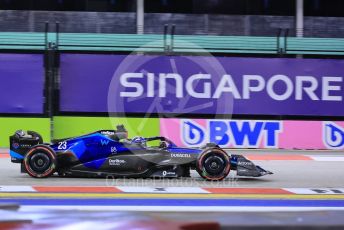 World © Octane Photographic Ltd. Formula 1 – Singapore Grand Prix - Marina Bay, Singapore. Friday 30th September 2022. Practice 2.  Williams Racing FW44 - Alex Albon.