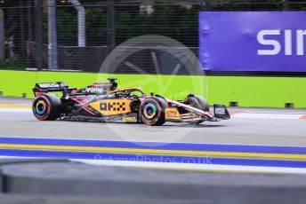 World © Octane Photographic Ltd. Formula 1 – Singapore Grand Prix - Marina Bay, Singapore. Friday 30th September 2022. Practice 2. McLaren F1 Team MCL36 - Daniel Ricciardo.