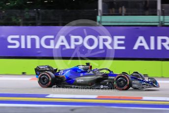 World © Octane Photographic Ltd. Formula 1 – Singapore Grand Prix - Marina Bay, Singapore. Friday 30th September 2022. Practice 2.  Williams Racing FW44 - Alex Albon.