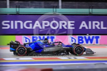 World © Octane Photographic Ltd. Formula 1 – Singapore Grand Prix - Marina Bay, Singapore. Friday 30th September 2022. Practice 2.  Williams Racing FW44 - Alex Albon.