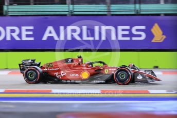 World © Octane Photographic Ltd. Formula 1 – Singapore Grand Prix - Marina Bay, Singapore. Friday 30th September 2022. Practice 2. Scuderia Ferrari F1-75 - Carlos Sainz.