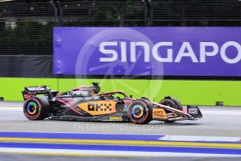 World © Octane Photographic Ltd. Formula 1 – Singapore Grand Prix - Marina Bay, Singapore. Friday 30th September 2022. Practice 2. McLaren F1 Team MCL36 - Daniel Ricciardo.