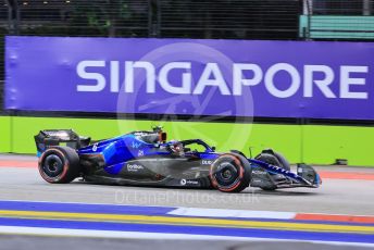 World © Octane Photographic Ltd. Formula 1 – Singapore Grand Prix - Marina Bay, Singapore. Friday 30th September 2022. Practice 2. Williams Racing FW44 - Nicholas Latifi.