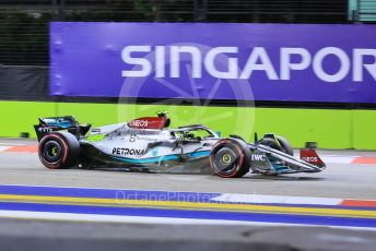 World © Octane Photographic Ltd. Formula 1 – Singapore Grand Prix - Marina Bay, Singapore. Friday 30th September 2022. Practice 2. Mercedes-AMG Petronas F1 Team F1 W13 - Lewis Hamilton.