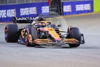 World © Octane Photographic Ltd. Formula 1 – Singapore Grand Prix - Marina Bay, Singapore. Friday 30th September 2022. Practice 2. McLaren F1 Team MCL36 - Daniel Ricciardo.
