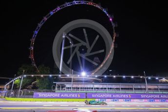 World © Octane Photographic Ltd. Formula 1 – Singapore Grand Prix - Marina Bay, Singapore. Friday 30th September 2022. Practice 2. Aston Martin Aramco Cognizant F1 Team AMR22 - Sebastian Vettel.