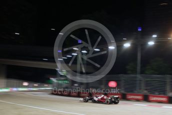 World © Octane Photographic Ltd. Formula 1 – Singapore Grand Prix - Marina Bay, Singapore. Friday 30th September 2022. Practice 2. Alfa Romeo F1 Team Orlen C42 - Guanyu Zhou.