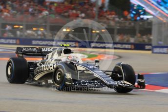 World © Octane Photographic Ltd. Formula 1 – Singapore Grand Prix - Marina Bay, Singapore. Saturday 1st October 2022. Practice 3. Scuderia AlphaTauri AT03 - Yuki Tsunoda.