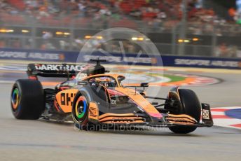 World © Octane Photographic Ltd. Formula 1 – Singapore Grand Prix - Marina Bay, Singapore. Saturday 1st October 2022. Practice 3. McLaren F1 Team MCL36 - Daniel Ricciardo.