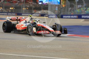 World © Octane Photographic Ltd. Formula 1 – Singapore Grand Prix - Marina Bay, Singapore. Saturday 1st October 2022. Practice 3. Haas F1 Team VF-22 - Mick Schumacher.