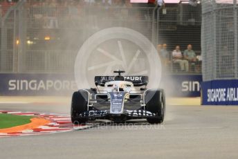 World © Octane Photographic Ltd. Formula 1 – Singapore Grand Prix - Marina Bay, Singapore. Saturday 1st October 2022. Practice 3. Scuderia AlphaTauri AT03 - Pierre Gasly.