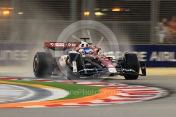 World © Octane Photographic Ltd. Formula 1 – Singapore Grand Prix - Marina Bay, Singapore. Saturday 1st October 2022. Practice 3. Alfa Romeo F1 Team Orlen C42 - Valtteri Bottas.