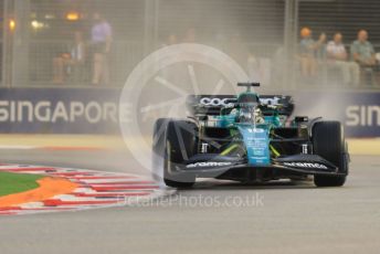 World © Octane Photographic Ltd. Formula 1 – Singapore Grand Prix - Marina Bay, Singapore. Saturday 1st October 2022. Practice 3. Aston Martin Aramco Cognizant F1 Team AMR22 - Lance Stroll.