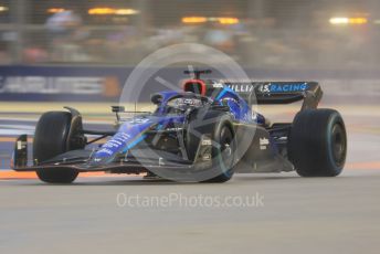 World © Octane Photographic Ltd. Formula 1 – Singapore Grand Prix - Marina Bay, Singapore. Saturday 1st October 2022. Practice 3.  Williams Racing FW44 - Alex Albon.