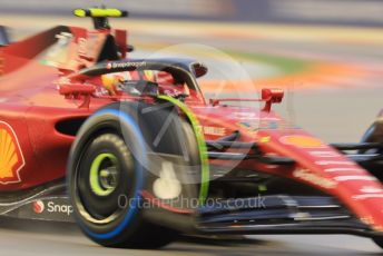 World © Octane Photographic Ltd. Formula 1 – Singapore Grand Prix - Marina Bay, Singapore. Saturday 1st October 2022. Practice 3. Scuderia Ferrari F1-75 - Carlos Sainz.