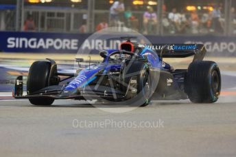 World © Octane Photographic Ltd. Formula 1 – Singapore Grand Prix - Marina Bay, Singapore. Saturday 1st October 2022. Practice 3.  Williams Racing FW44 - Alex Albon.