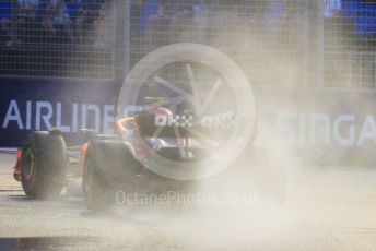 World © Octane Photographic Ltd. Formula 1 – Singapore Grand Prix - Marina Bay, Singapore. Saturday 1st October 2022. Practice 3. McLaren F1 Team MCL36 - Daniel Ricciardo.