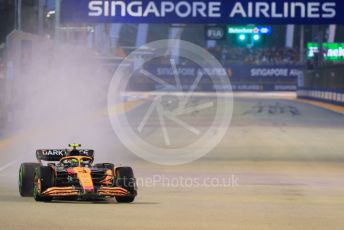 World © Octane Photographic Ltd. Formula 1 – Singapore Grand Prix - Marina Bay, Singapore. Saturday 1st October 2022. Practice 3. McLaren F1 Team MCL36 - Lando Norris.