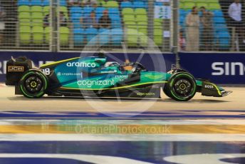 World © Octane Photographic Ltd. Formula 1 – Singapore Grand Prix - Marina Bay, Singapore. Saturday 1st October 2022. Practice 3. Aston Martin Aramco Cognizant F1 Team AMR22 - Lance Stroll.