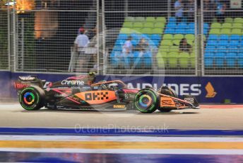 World © Octane Photographic Ltd. Formula 1 – Singapore Grand Prix - Marina Bay, Singapore. Saturday 1st October 2022. Practice 3. McLaren F1 Team MCL36 - Lando Norris.