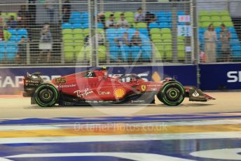 World © Octane Photographic Ltd. Formula 1 – Singapore Grand Prix - Marina Bay, Singapore. Saturday 1st October 2022. Practice 3. Scuderia Ferrari F1-75 - Carlos Sainz.