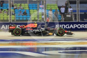 World © Octane Photographic Ltd. Formula 1 – Singapore Grand Prix - Marina Bay, Singapore. Saturday 1st October 2022. Practice 3. Oracle Red Bull Racing RB18 – Sergio Perez.