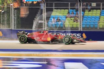 World © Octane Photographic Ltd. Formula 1 – Singapore Grand Prix - Marina Bay, Singapore. Saturday 1st October 2022. Practice 3. Scuderia Ferrari F1-75 - Carlos Sainz.