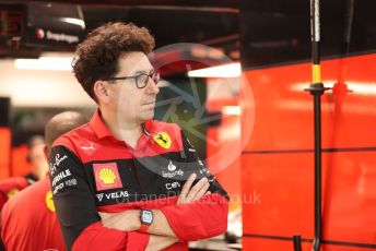 World © Octane Photographic Ltd. Formula 1 – Singapore Grand Prix - Marina Bay, Singapore. Saturday 1st October 2022. Practice 3. Scuderia Ferrari Team Principal, Mattia Binotto