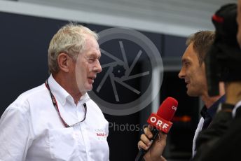 World © Octane Photographic Ltd. Formula 1 – Singapore Grand Prix - Marina Bay, Singapore. Saturday 1st October 2022. Practice 3. Oracle Red Bull Racing advisor - Helmut Marko