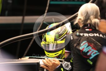 World © Octane Photographic Ltd. Formula 1 – Singapore Grand Prix - Marina Bay, Singapore. Saturday 1st October 2022. Practice 3. Mercedes-AMG Petronas F1 Team F1 W13 - Lewis Hamilton.