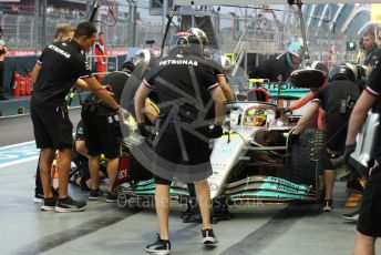 World © Octane Photographic Ltd. Formula 1 – Singapore Grand Prix - Marina Bay, Singapore. Saturday 1st October 2022. Practice 3. Mercedes-AMG Petronas F1 Team F1 W13 - Lewis Hamilton.