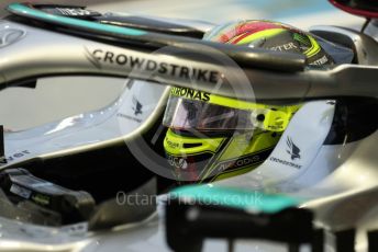 World © Octane Photographic Ltd. Formula 1 – Singapore Grand Prix - Marina Bay, Singapore. Saturday 1st October 2022. Practice 3. Mercedes-AMG Petronas F1 Team F1 W13 - Lewis Hamilton.