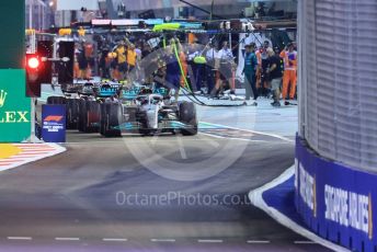 World © Octane Photographic Ltd. Formula 1 – Singapore Grand Prix - Marina Bay, Singapore. Saturday 1st October 2022. Qualifying. Mercedes-AMG Petronas F1 Team F1 W13 - George Russell.