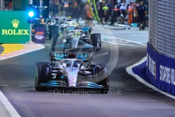 World © Octane Photographic Ltd. Formula 1 – Singapore Grand Prix - Marina Bay, Singapore. Saturday 1st October 2022. Qualifying. Mercedes-AMG Petronas F1 Team F1 W13 - George Russell.