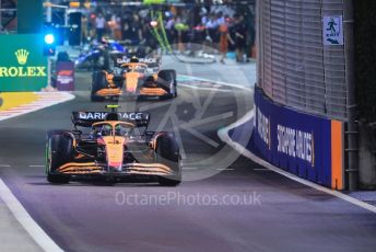 World © Octane Photographic Ltd. Formula 1 – Singapore Grand Prix - Marina Bay, Singapore. Saturday 1st October 2022. Qualifying. McLaren F1 Team MCL36 - Lando Norris.