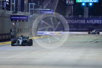 World © Octane Photographic Ltd. Formula 1 – Singapore Grand Prix - Marina Bay, Singapore. Saturday 1st October 2022. Qualifying. Mercedes-AMG Petronas F1 Team F1 W13 - George Russell.