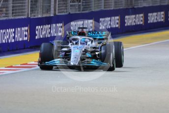 World © Octane Photographic Ltd. Formula 1 – Singapore Grand Prix - Marina Bay, Singapore. Saturday 1st October 2022. Qualifying. Mercedes-AMG Petronas F1 Team F1 W13 - George Russell.